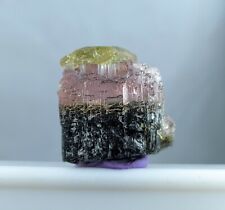 Etched Tri colour Tourmaline crystal from Nuristan Afghanistan. picture