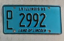 1985 Illinois IL License DL 2992 Land of Lincoln picture
