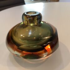 Vintage Moretti  Sommerso Murano Glass Italy Perfume Bottle no Stopper picture