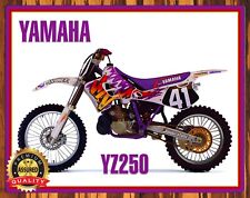 1994 Yamaha -YZ250 - Motocross - Metal Sign 11 x 14 picture