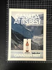 1972 Canadian Mist Whiskey Whisky Canada At It's Best vintage art print ad picture