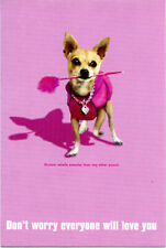 BRUISER THE CHIHUAHUA---LEGALLY BLONDE---RARE 2001 ADVERTISING POSTCARD-MINT picture