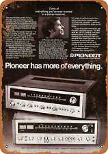 Metal Sign - 1972 Pioneer Stereo Receivers - Vintage Look Reproduction picture