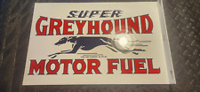 Vintage Greyhound Motor fuel porcelain flange sign 18x12 picture