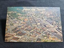 Postcard TN Tennessee Johnson City Aerial View Downtown picture