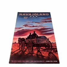 Vintage 1968 *Navajoland* USA Poster Map 20 1/2