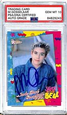 1992 Saved By The Bell MARK PAUL GOSSELAAR Zach Signed Card #61 PSA/DNA 10 SLAB picture