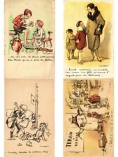 POULBOT Artist Signed PROPAGANDA CHILDREN 110 Vintage Postcards (L5994) picture
