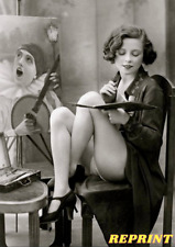 1920s Leggy FLAPPER Risque  8x10 PHOTO picture
