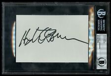 Hugh O'Brian signed autograph auto 4x6 card Actor: Wyatt Earp BAS Slabbed picture
