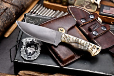 CFK Handmade 52100 Custom SHEEP HORN Hunting Skinner Camping Sport Pack Knife picture