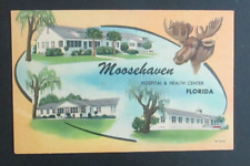 Moosehaven Hospital & Health Center Orange Park FL Unposted Linen Postcard picture