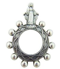 Our Lady of Grace Silhouette Italian Finger Rosary Ring picture