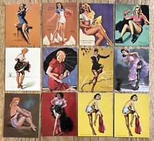 1997 Comic Images Cards Gil Elvgren & Friends LOT 12 Pinup Trading Cards picture