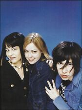 Sleater-Kinney Janet Weiss Corin Tucker Carrie Brownstein pin-up photo / article picture