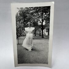 Vintage Photo 1950s Woman Dress Posed picture