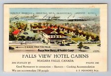 Niagara Falls-Ontario, Falls View Hotel Cabins, Advertising, Vintage Postcard picture