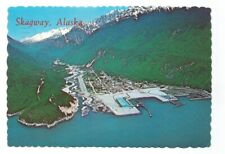 Skagway AK Postcard Alaska Aerial View picture