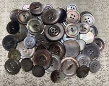 Vintage Smokey Pearl Buttons  Lot of 52 Assorted Sizes picture