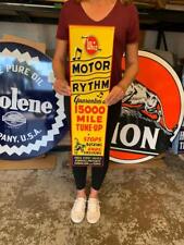 Antique Vintage Old Style Sign Whiz Motor Oil Rythym Made in USA picture