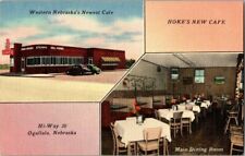 1940'S. HOKE'S NEW CAFE. OGALLALA, NEBRASKA. POSTCARD CK2 picture