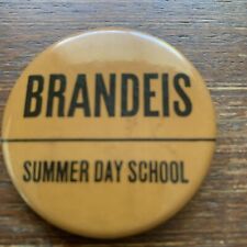 2 Inch Brandis Summer Day School Pinback Button Adv picture