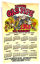 RARE 1988 Mr Gas Pipe Dallas TX Headshop Calendar crumb freak bros POSTER picture