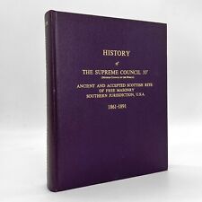 1861-1891 History of Supreme Council 33 Scottish Rite Freemasonry Masonic Carter picture