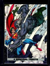1992 Skybox DC Comics Doomsday Death of Superman #S1 A Memorial Tribute picture