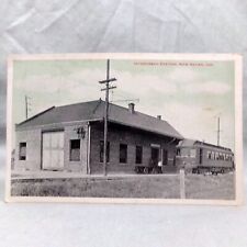 Vtg Postcard Divided Back Interurban Station New Haven Indiana Posted 1925 picture