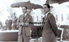 Iraq. Reprinted photo of King Faisal II with his uncle Abdulilah, 1950s.  CZR555 picture