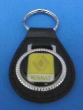Vintage Renault genuine grain leather keyring key fob keychain - Collectible picture