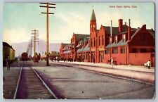 Ogden, Utah UT - Union Depot, Railroad Station - Vintage Postcards - Unposted picture