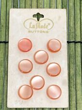 Vintage La Mode Orange Luster Buttons 7/16