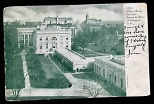 White House, showing Executive Offices Washington, D. C. Vintage Postcard picture