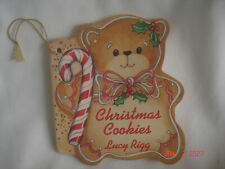 CUTE Vtg. LUCY RIGG CHRISTMAS COOKIES  MINI CHRISTMAS BOOK & RECIPE ORNAMENT USA picture