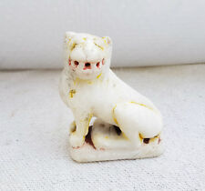 Vintage Handmade Painted Wild Animal Lion Marble Stone Statue Figure STO136 picture