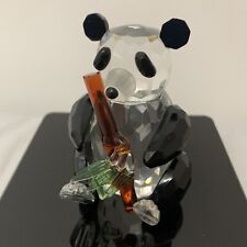 REFLECTIONS BY THE PARAGON CRYSTAL-PANDA BEAR HOLDING A BAMBOO STICK 4-1/2