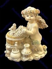 ANTIQUE BISQUE PORCELAIN CHERAB/ ANGEL PALE COLORS ABSOLUTELY EXQUISITE 5 In picture