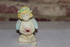 Vintage Russ Berrie Co. Angel Figurine Holding Flower 