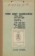 219 Page February 1943 Third Army 77th Infantry Division Maneuvers On Data CD picture