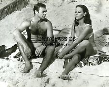 1965 COOL HUNK SEAN CONNERY JAMES BOND  SEXY GIRL CLAUDINE AUGER SWIMSUIT PHOTO picture