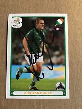 Richard Dunne, Ireland 🇮🇪 Panini UEFA Euro 2012 hand signed picture