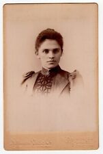 PORTRAIT OF A YOUNG WOMAN :BOSTON, MASSACHUSETTS :PHOTO BY NOTMAN : CABINET CARD picture