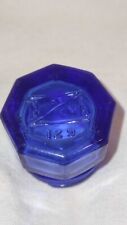 antique cobalt blue glass noxzema container picture