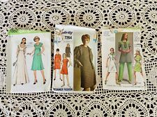 Vintage 60s & 70’s Size 14 Sewing Patterns Lot Dresses & Outfits Easy Instructio picture