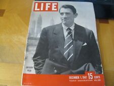 1947 LIFE MAGAZINE  DEC   DECEMBER 1  GREGORY PECK ACTOR  2 LOWEST PRICE ON EBAY picture