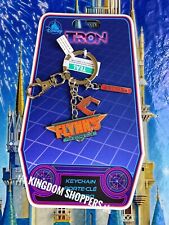 2023 Disney Parks Bag Charm Keychain New Tron Flynn’s Arcade Top Score Club picture
