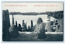 c1905 A View Of Italian Gardens And Lake Wellesley Massachusetts MA Postcard picture