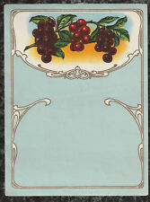 Antique Victorian Era Unbranded Label Cherries 5.25 x 4 picture